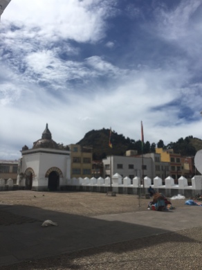 View from Basilica to Calvario