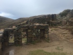 Inca house ruins on north of island